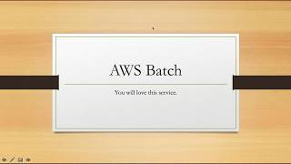 Aws Batch Service In Detail [upl. by Baylor]