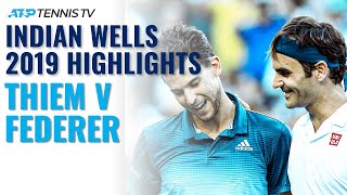 Dominic Thiem Beats Federer Wins First Masters 1000 Title  Indian Wells 2019 Final Highlights [upl. by Imit]