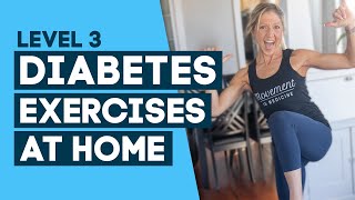 Diabetes Exercises At Home Workout To Help Control Diabetes Level 3 [upl. by Hagep]