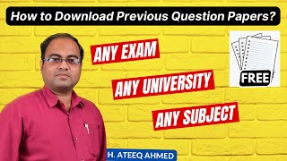 How to Download Previous Question Papers [upl. by Crespi]