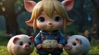 Tiny TuneNursery Rhymes Three Little Pigs [upl. by Aelber459]