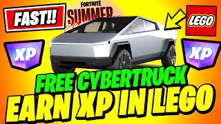 FASTEST WAY How to Earn XP with a PARTY in Battle Royale Reload LEGO UNLOCK Fortnite CyberTruck [upl. by Rma110]