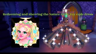 Redeeming and Showing the Nature Fairy Toy code dress Royale High [upl. by Lubeck]