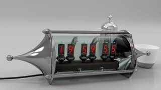 Nixie tube clock modelled and animated in Autodesk Inventor [upl. by Eugeniusz]