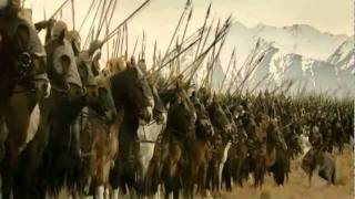 Discurso de Theoden en la carga de los rohirrim  Latinoamérica [upl. by Elkraps]