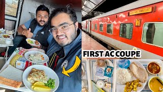 Howrah Mumbai Duronto Express FIRST CLASS Journey  IRCTC Food Review [upl. by Ytsirhk]