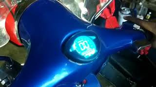 Test speedo vespa super digital home made [upl. by Parry630]