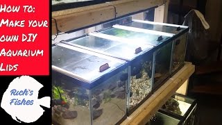 🐟how to 🐠DIY sliding aquarium glass fish tank lidstops🐠🐡 [upl. by Miranda304]