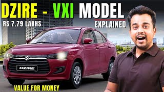 New Maruti Dzire Facelift VXI VALUE FOR MONEY Model Explained  Rs 779L  2024 Dzire VXI Brochure [upl. by Lezlie]