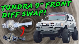 1st Gen Sequoia WEAKEST LINK FIXED  2nd Gen Tundra 9 inch IFS Front Diff Swap [upl. by Salas]