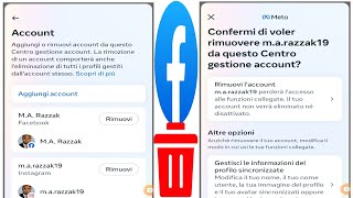 Come eliminare laccount Facebook nuovo aggiornamento [upl. by Nnairam]