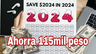 Reto Calendario de ahorro para el 2024 [upl. by Imtiaz]