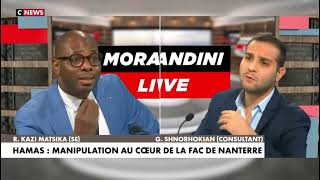 Hamas  Israel Rudy KAZI MATSIKA dans Morandini Live 4 [upl. by Krenek]