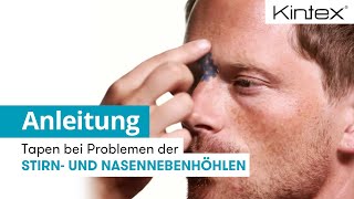 Tapen bei Problemen der Stirn und Nasennebenhöhlen CrossTape  Kintex® Anleitung Tapen [upl. by Ailito]