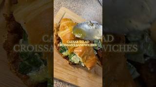 CAESAR CROISSANT CHICKEN SANDWICHES  FlavaQueenKayla chickenrecipes sandwich cookingshorts [upl. by Nilreb]