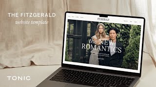 Whats Inside the TONIC Fitzgerald Showit Website Template [upl. by Noral]