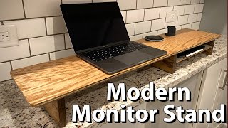 How to Build a DIY Monitor Desk Stand  Make Your Own Grovemade Desk Shelf [upl. by Carman563]