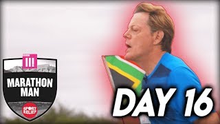 Day 16 Leeu Gamka  Eddie Izzard Marathon Man [upl. by Cleon]