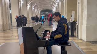 Michel Polnareff Lettre A France Piano Cover At Nîmes Station [upl. by Hui]