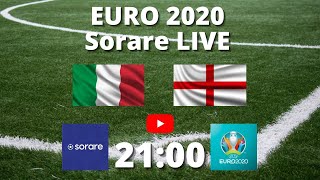 Euro2020 Sorare Live Mecz Włochy  Anglia [upl. by Ettenuahs]