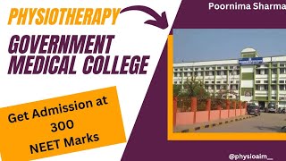 BPT Government Medical College through NEET marks  Dont miss it  Poornima Sharma [upl. by Hollingsworth]