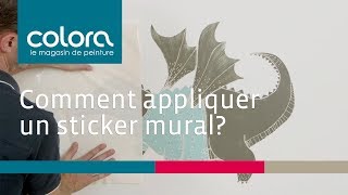 Comment appliquer un sticker mural [upl. by Notsrik]