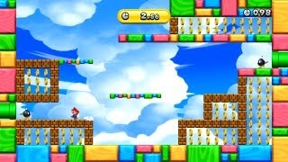 New Super Mario Bros U  Attack of the Bobombs Gold Medal [upl. by Anul781]