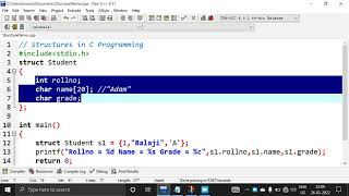 Structures in C Programming in Tamil  Structure Program in Tamil [upl. by Gnov716]