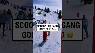 Scooby Doo Gang Goes Skiing ⛷️🤣 🎥 BViral [upl. by Cralg]