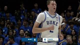 Cooper flags scoring crazy 13 points in his first game in Duke [upl. by Mercedes]