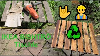 ♻ IKEA BISCHTRÖ Tischle wie neu DIY Tutorial mit Flex und Öl [upl. by Aicenod]