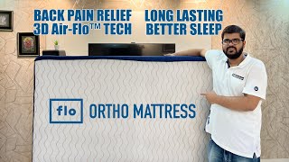 Best Orthopedic Mattress in India  Best Mattress For Back Pain ampSupport  Flo Ortho Mattress Review [upl. by Netsirhk]