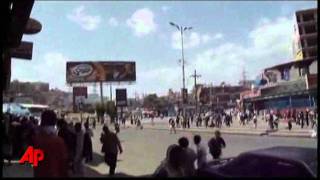 Raw Video Yemeni Troops Kill Protesters [upl. by Keelin]