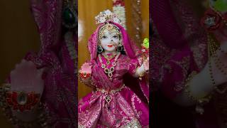 Grand janmashtami shringar isckon style radha hindudeity matarani krishna krishnajanmashtami [upl. by Gothar]