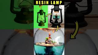 Resin Lamp from old oil Lamp 💡 resinart resin resinartist epoxy epoxyresin viralvideo [upl. by Glad515]