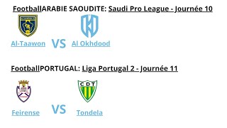 Pronostics Football  ARABIE SAOUDITE 1800  Liga Portugal 2 1900 09112024 [upl. by Maitund231]