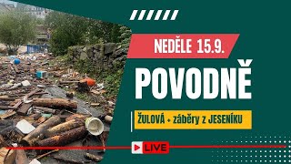 Velká voda 3 den Žulová  Jeseník neděle září 2024 [upl. by Dustman855]