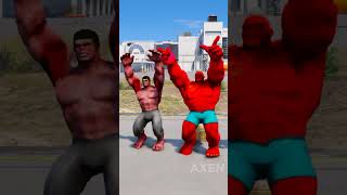 RANDOM SPIDERMAN VS REDHULK BATTLE gta5 hulk [upl. by Ewold886]