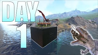 SOLO Living Off A Raft On A 5x Server How Long Will We Last  Ark PvP [upl. by Carbo]