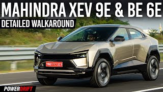 Mahindra BE 6e amp XEV 9e Walkaround  Electric SUVs InDepth Review  PowerDrift QuickEase [upl. by Ecadnac411]