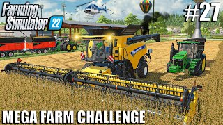 Harvesting SOYBEANS and FIRST TIME feeding COWS  MEGA FARM Challenge  Farming Simulator 22 [upl. by Valeria]