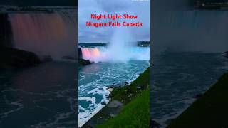 Night Light Show Niagara Falls Canada [upl. by Dnomde]