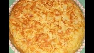 Como hacer tortilla de patatas con queso [upl. by Katalin]