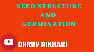 Seed Structure And Germination  BOTANY  BIOLOGY [upl. by Ayatnwahs320]