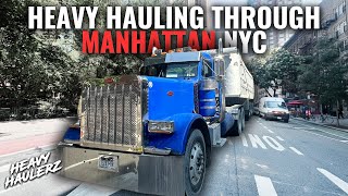 HEAVY Truck Driving Through Manhattan NYC  Peterbilt 379 [upl. by Eenot185]