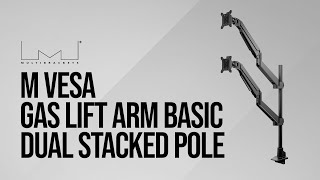 M VESA Gas Lift Arm Basic Dual Stacked Pole [upl. by Bertsche]