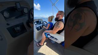 Family pontoon boat ride on beautiful Florida river So much fun and the kids got to drive [upl. by Hoenack518]