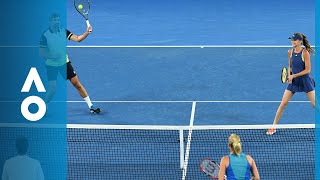 MolikPhilippoussis v HantuchovaIvanisevic match highlights 1R  Australian Open 2018 [upl. by Eisen128]