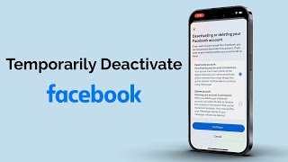 How To Temporarily Deactivate Facebook Account [upl. by Laughry]