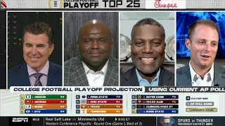 FULL ESPN College Football Playoff Top 25 Week 10 1Oregon 2Georgia 3Miami 4BYU 5 Penn State [upl. by Thin472]